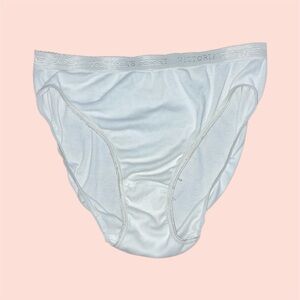 Vintage 2000 White Hi-leg Brief Panty